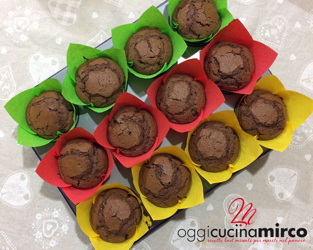 muffin tulipano con cioccolato