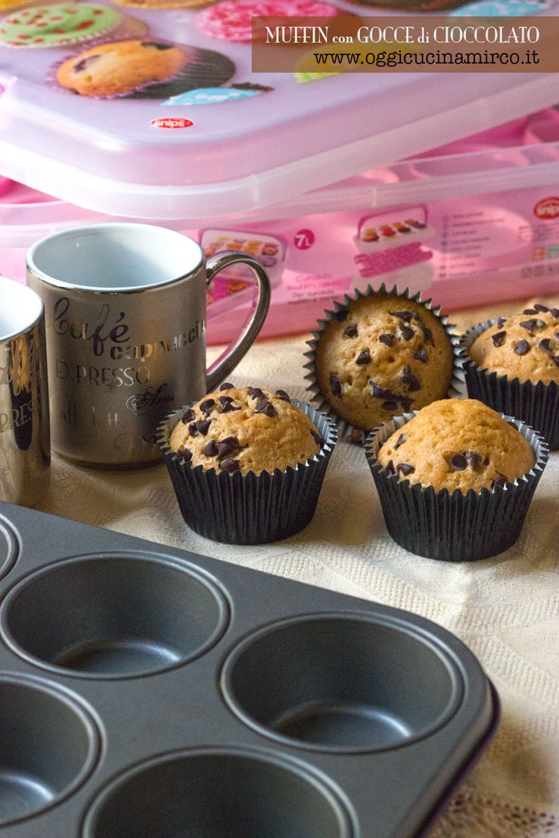muffin gocce cioccolato senza lattosio