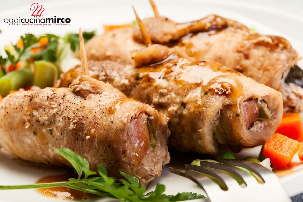 involtini di carne ripieni (vitello o manzo)