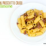 pasta con prosciutto crudo e limone