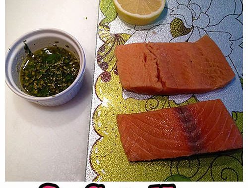 salmone in vinaigrette