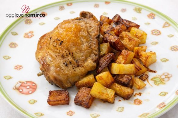 sovracosce di pollo con patate al forno