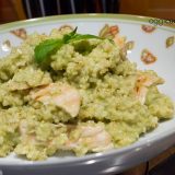 bulghur al pesto con petto di pollo grigliato