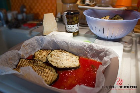 strado di parmigiana di melanzane