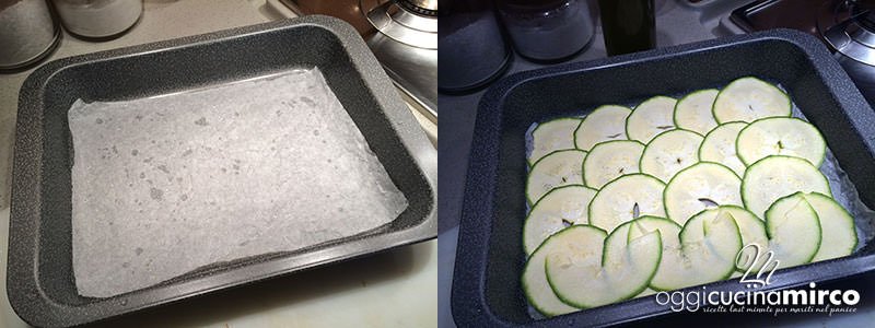teglia per sformato zucchine