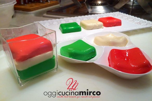 panna cotta tricolore