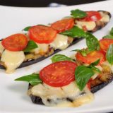melanzane al forno con mozzarella e pomodoro