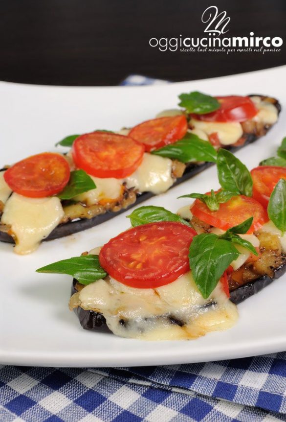 melanzane al forno con mozzarella e pomodoro