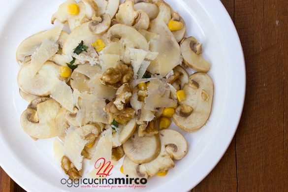 carpaccio di funghi champignon