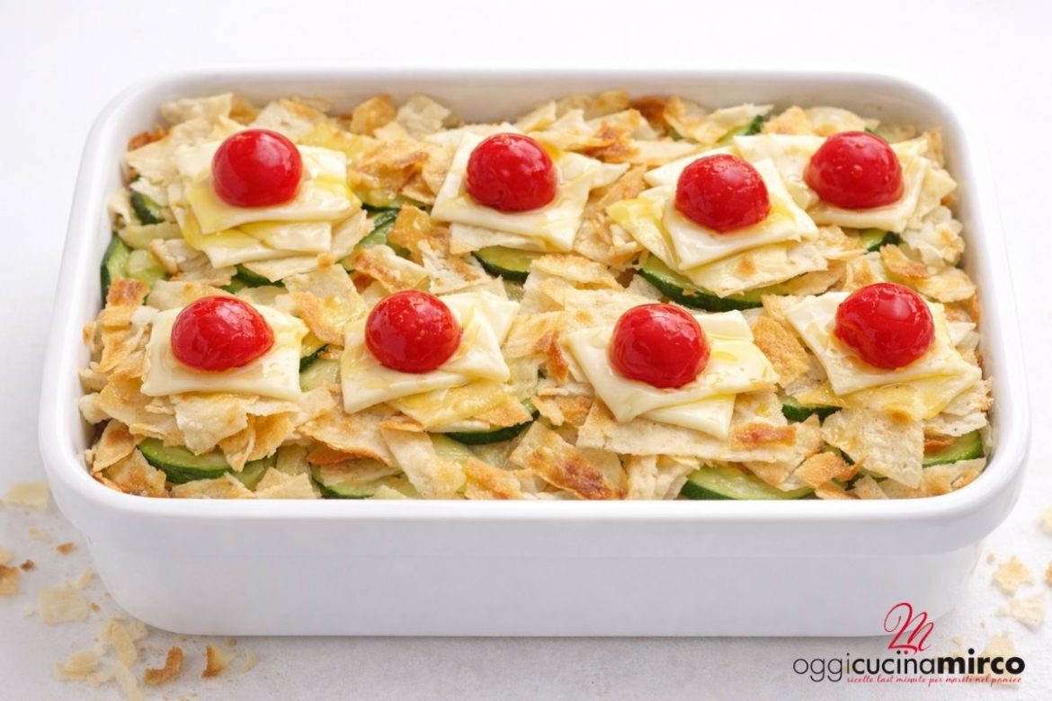 millefoglie di pane carasau calda in teglia