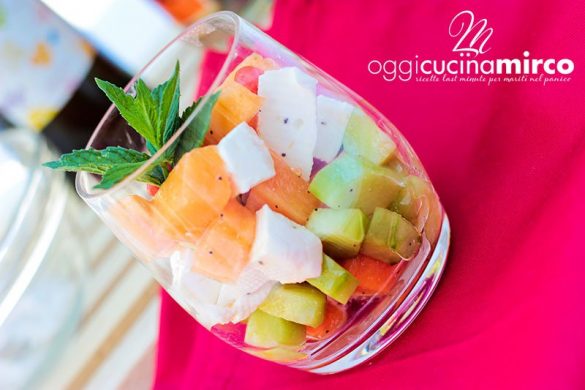 bicchierini estivi con bacche di goji