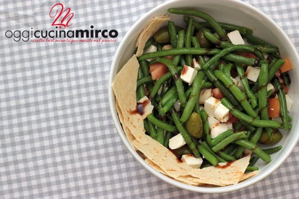 insalata fagiolini gamberetti e linea osella