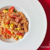 pasta zucchine speck e pomodorini