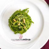 spaghettoro verrigni al pesto di cavolo nero