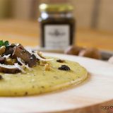 polenta con tartufo funghi e noci