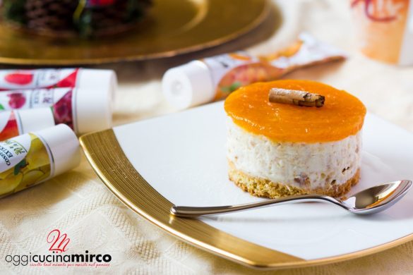 cheesecake con base di pasta frolla