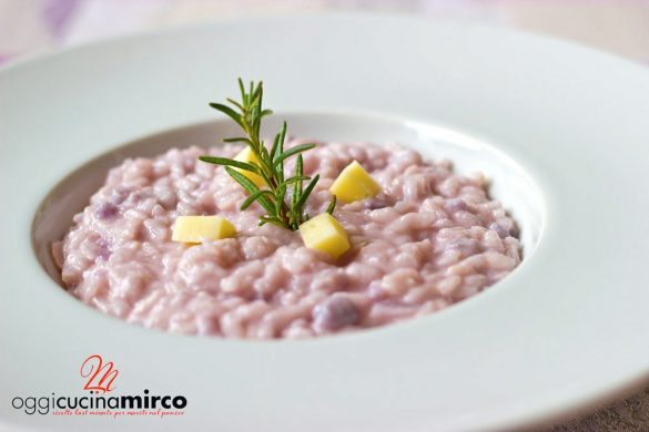risotto al cavolfiore viola