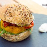 Burger di ceci con carote e tonno