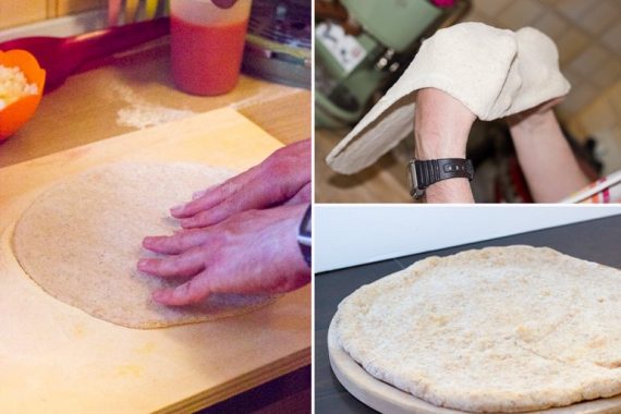 preparazione base pizza gourmet