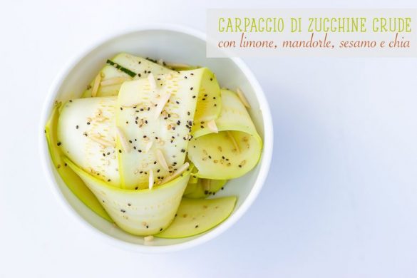 Carpaccio di zucchine crude