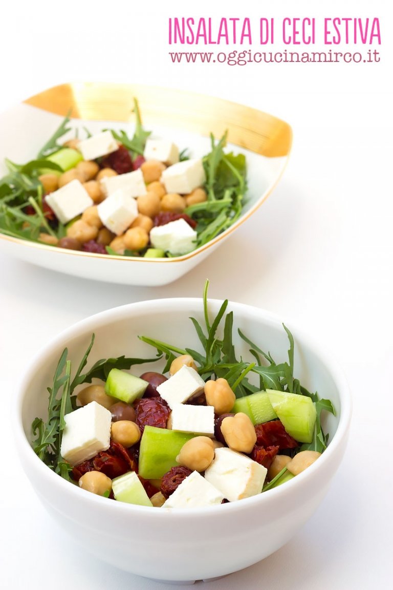 Insalata di ceci estiva (ricetta veloce e gustosissima) | OggiCucinaMirco