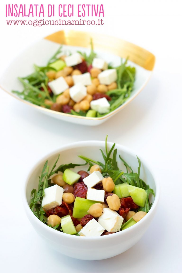Insalata di ceci estiva (ricetta veloce e gustosissima) | OggiCucinaMirco