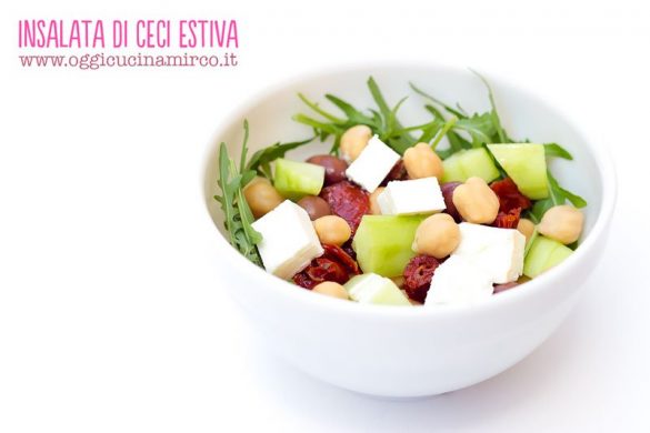 Insalata di ceci estiva (ricetta veloce e gustosissima) | OggiCucinaMirco