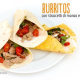 burritos con straccetti di manzo e caprino