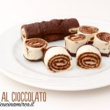 girelle al cioccolato e rolls al cioccolato fatte con pancarrè