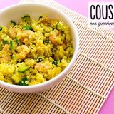 cous cous con zucchine e gamberetti