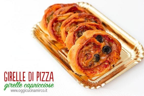 girelle di pizza veloci con rotolo di pizza