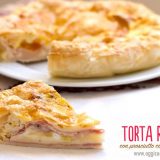 Torta rustica con prosciutto cotto e formaggio veloce