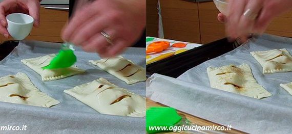 preparazione sfoglie di mele e cannella