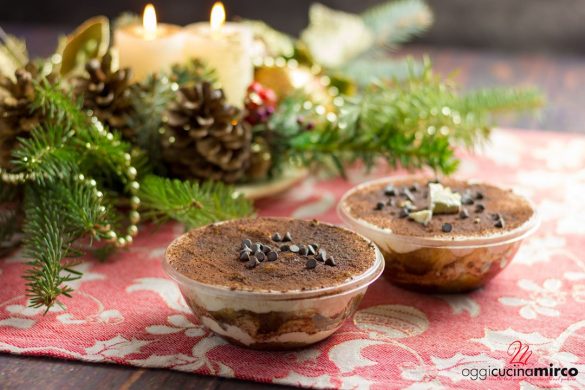 Tiramisù con pandoro e crema al Baileys