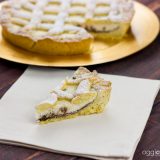 crostata di ricotta e nutella con gocce di cioccolato
