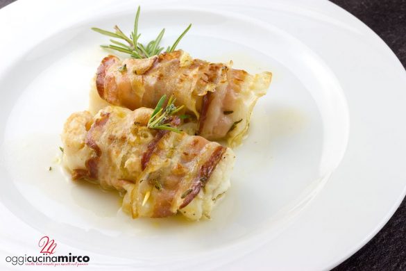 involtini di merluzzo e pancetta, ricetta velocissima