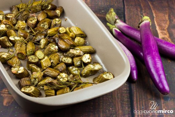 melanzane perlina al forno con rosmarino