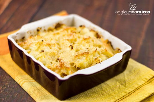 sformato di cavolfiore con prosciutto cotto e formaggio