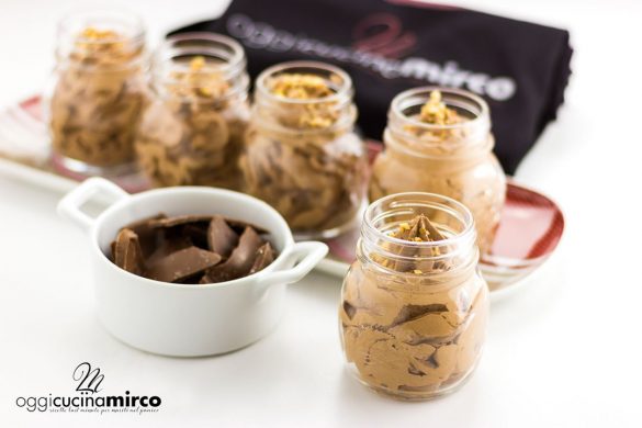 mousse al cioccolato senza uova e senza lattosio