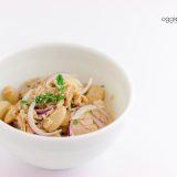 insalata di tono e fagioli bianchi con cipolla rossa di Tropea