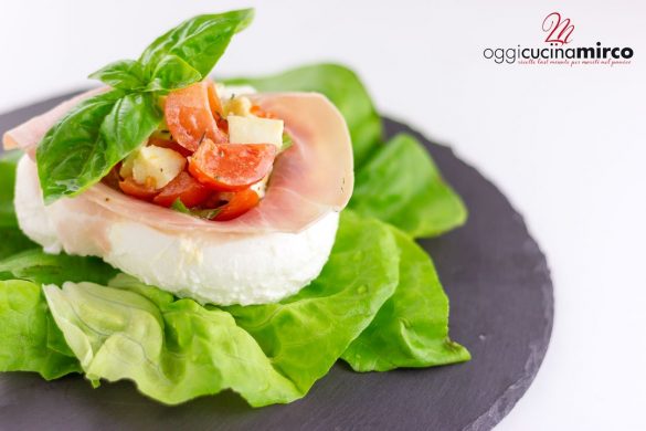 mozzarella ripiena, piatto freddo estivo senza cottura