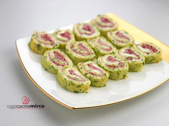 rotolo di frittata farcito