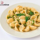 pasta fredda con piselli e limone