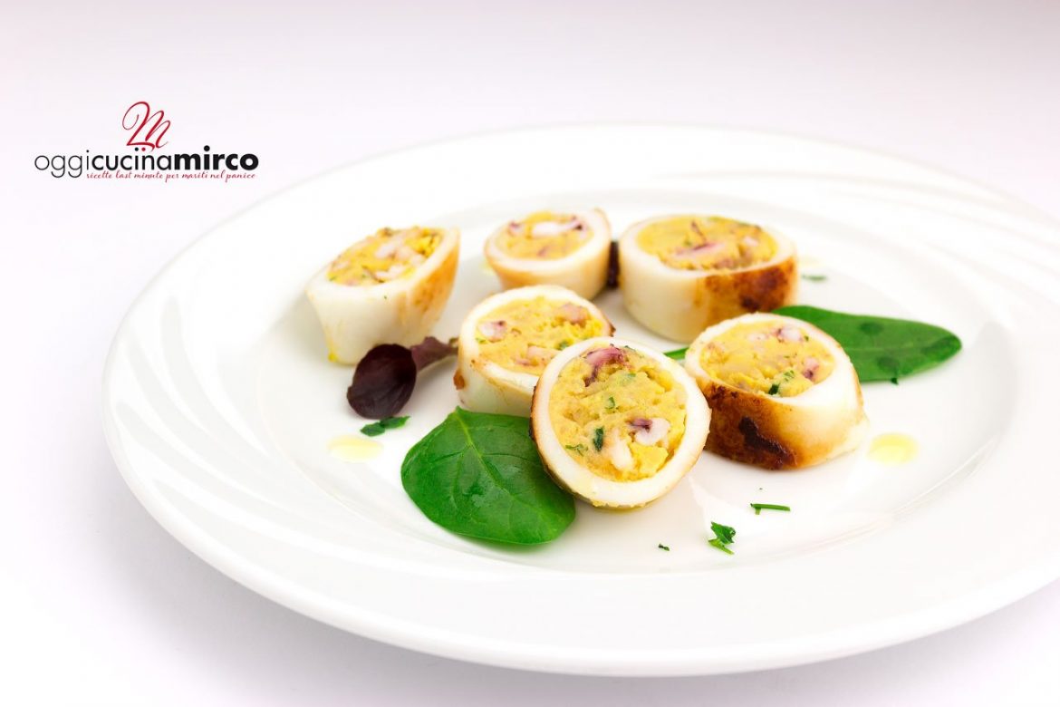 calamari ripieni in padella