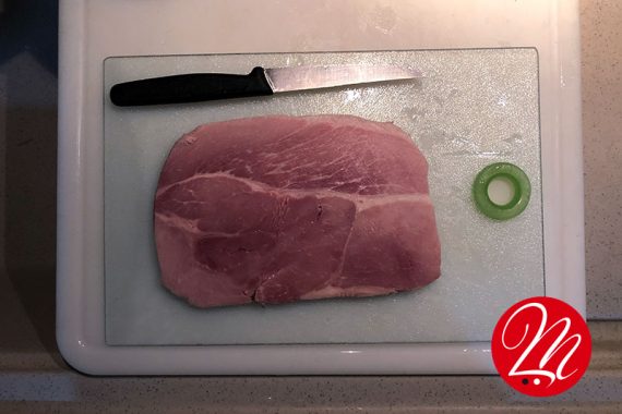 taglio prosciutto cotto a cubetti