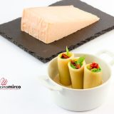 Paccheri con crema di spinaci e fonduta di Piave DOP