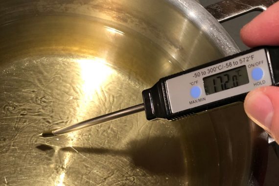 temperatura olio frittura castagnole