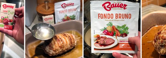 preparazione del rollè per la cottura al forno