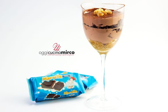 Tiramisù alla Nutella senza uova in bicchiere