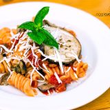 pasta alla norma con melanzane grigliate